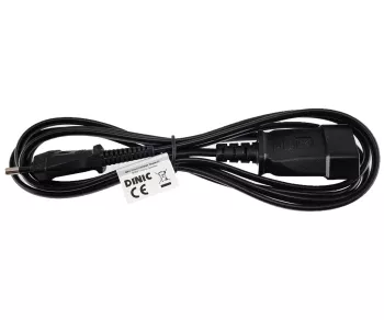 Napájecí kabel Euro zástrčka do zásuvky, 0,75 mm², prodlužovací, černý, délka 2,00 m