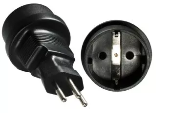 Power adapter Brazil CEE 7/3 to BRA type N 3pin plug, YL-0423