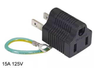 Stromadapter Japan Typ A NEMA 5-15P 3pin Buchse auf NEMA 1-15P 2pin Stecker, YL-212