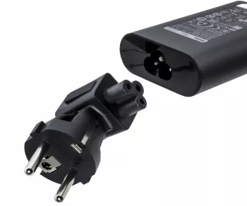 Power adapter, mains adapter CEE 7/7 to C5 Mickey Mouse 90°