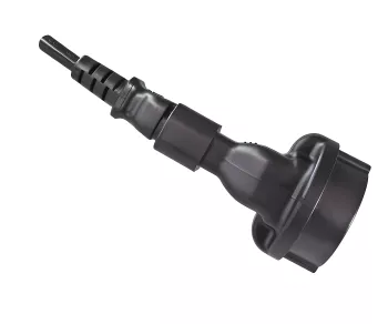 Stromadapter, Netzadapter Schutzkontaktbuchse CEE 7/3 auf C14 Kaltgerätestecker, USV Adapter