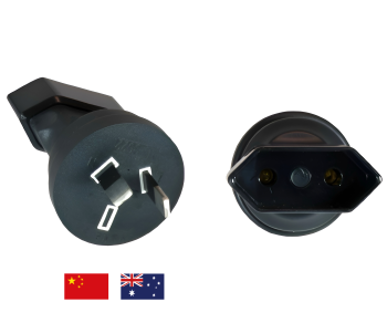 Adaptador de corriente Euro C1 de 2 clavijas a AUS AS/NZS3112 de 2 clavijas tipo I para Australia y China, YL-3622