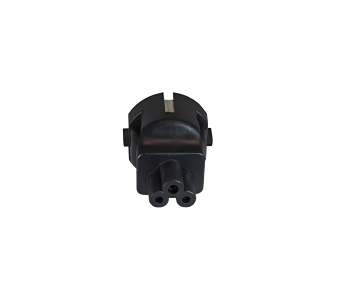 Power adapter, mains adapter safety plug CEE 7/7 to C5 Mickey Mouse