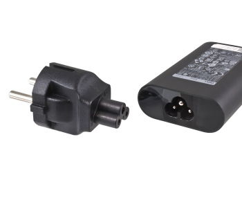 Power adapter, mains adapter safety plug CEE 7/7 to C5 Mickey Mouse