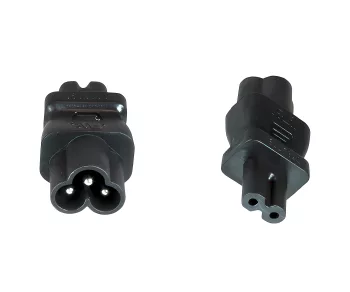 Voedingsadapter, lichtnetadapter Mickey Mouse stopcontact C6 tot C7 stekker klein apparaat