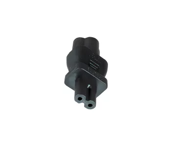 Voedingsadapter, lichtnetadapter Mickey Mouse stopcontact C6 tot C7 stekker klein apparaat