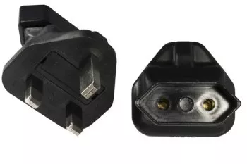 Power adapter Euro socket 2pin IEC 60320-C6 to England UK type G 3A plug, YL-6022