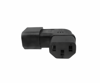 Adaptador de red acodado de C13 a C14, YL-3212L IEC 60320-C13/14 acodado lateralmente, izquierda/derecha