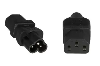 Power adapter, power adapter cold plug C13 to C6 Mickey Mouse