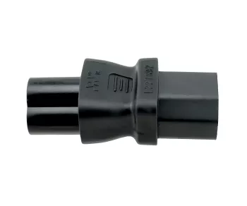 Power adapter, mains adapter C13 to C6 Mickey Mouse plug