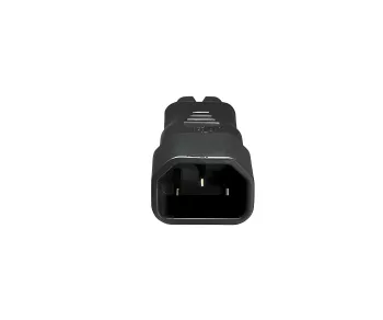 Stromadapter, Netzadapter Euro-8 Kleingerätestecker C7 Buchse auf C14 Kaltgerätestecker, Kupplung, Konverter