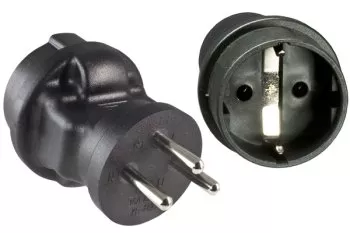 Adaptateur de courant Israël CEE 7/3 femelle sur ISR type H 3pin mâle, YL-4823
