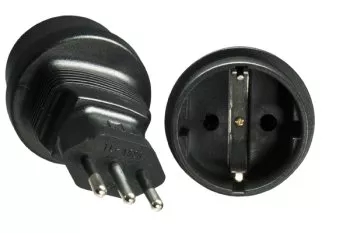 Stromadapter Italien CEE 7/3 Buchse auf ITA 3pin Stecker Typ L, YL-4523