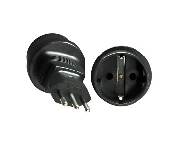 Adapter zasilania Włochy CEE 7/3 gniazdo do ITA 3pin wtyczka typu L, YL-4523