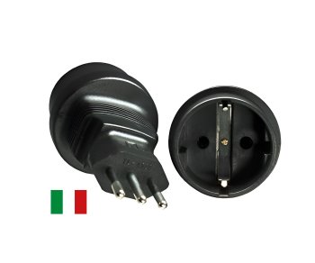 Adapter zasilania Włochy CEE 7/3 gniazdo do ITA 3pin wtyczka typu L, YL-4523