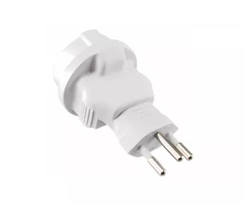 Adattatore di alimentazione Svizzera presa CEE 7/3 a CHE tipo J 10A 10A fusibile, bianco