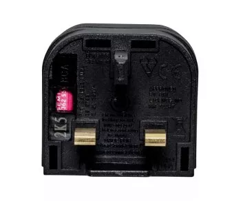 Adaptateur d'alimentation UE sur UK type G mâle, 3A, noir