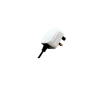 Adattatore di corrente da presa UE a spina UK tipo G, 3A, avvitato, bianco