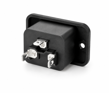 IEC 60320-C20 Dose zum Schrauben R-305, Rückseite 4,80mm Anschluß