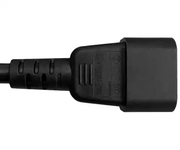 Kaltgerätekabel C13 auf C14, Verlängerung, 1mm², Multi-Zulassungen: VDE/UL/CCC/KTL/SAA/PSE, schwarz, Länge 5,00m