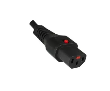 Netzkabel Amerika USA NEMA 5-15P, Typ B auf C13, mit Verriegelung