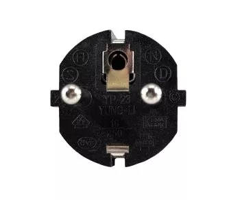 Netkabel Europa CEE 7/7 lige til C13, 1mm², VDE, sort, længde 3,00m