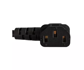 Omrežni kabel CEE 7/7 90° na C13 90° desno, 1mm², VDE, črn, dolžina 3,00 m