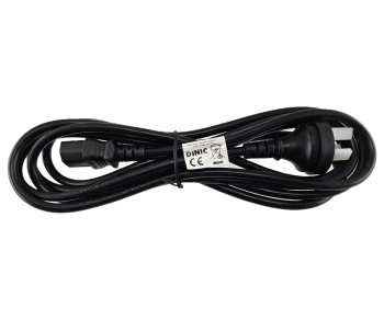 Virtajohto Australia tyyppi I - C13, 1mm², SAA, musta, pituus 3.00m.