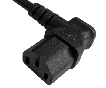 Cabo de alimentação Austrália tipo I para C13 90°, 0,75 mm², SAA, preto, comprimento 1,80 m