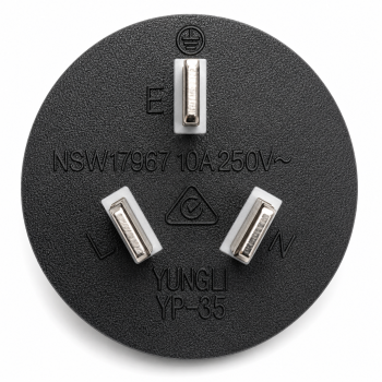 Cablu de alimentare Australia tip I la C13 90°, 0.75mm², SAA, negru, lungime 1.80m