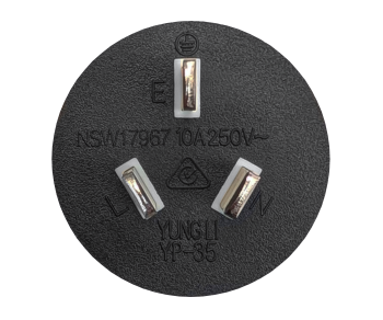 Virtajohto Australia tyyppi I - C13, 1mm², SAA, musta, pituus 3.00m.