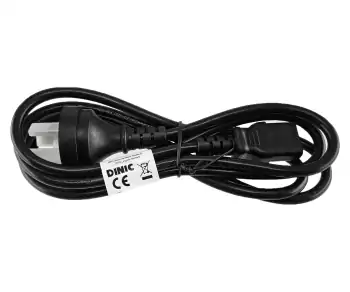 Καλώδιο τροφοδοσίας Αυστραλίας τύπου I προς C13, 0,75mm², SAA, μαύρο, μήκος 1,80m