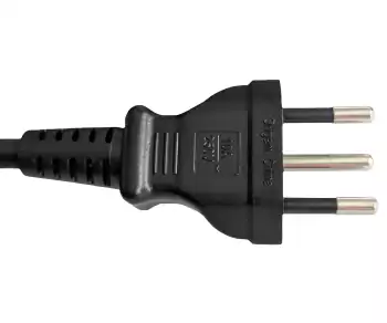 Maitinimo kabelis Brazilijos N-C13 tipo, 0,75 mm², INMETRO, juodas, 1,80 m ilgio