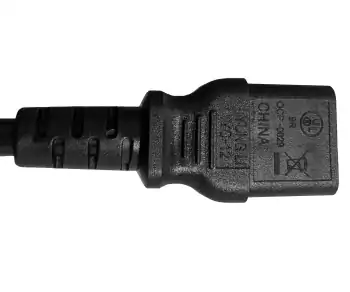 Maitinimo kabelis Brazilijos N-C13 tipo, 0,75 mm², INMETRO, juodas, 1,80 m ilgio