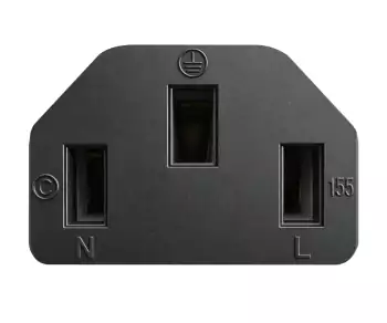 Maitinimo kabelis Brazilijos N-C13 tipo, 0,75 mm², INMETRO, juodas, 1,80 m ilgio