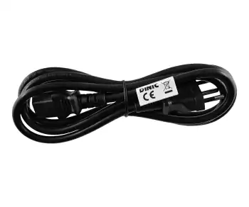 Maitinimo kabelis Brazilijos N-C13 tipo, 0,75 mm², INMETRO, juodas, 1,80 m ilgio