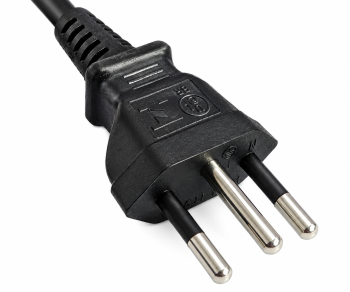 Netzkabel Brasilien Typ N auf C13, 1mm²