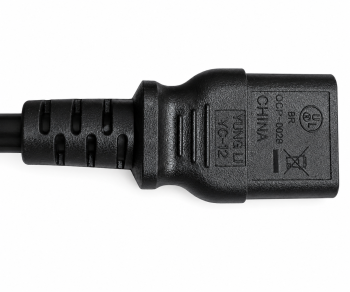 Cablu de alimentare Brazilia tip N la C13, 1mm², INMETRO, negru, lungime 3.00m