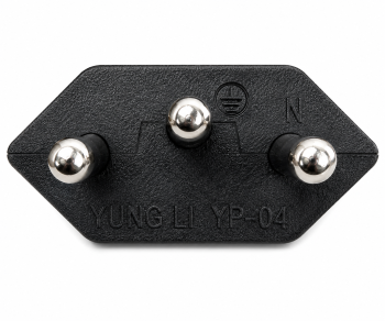 Cablu de alimentare Brazilia tip N la C13, 1mm², INMETRO, negru, lungime 3.00m