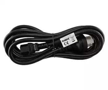 Voedingskabel China type I naar C13, 1,5mm², goedkeuring: CCC, zwart, lengte 3,00m