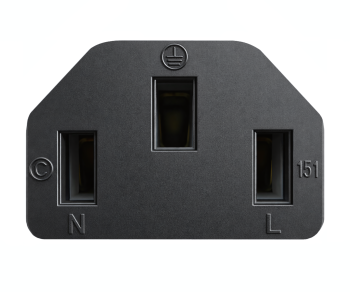 Napájací kábel Čína typ I na C13, 0,75 mm², homologácia: CCC, čierny, dĺžka 1,80 m