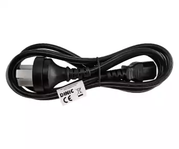 Voedingskabel China type I naar C13, 0,75mm², goedkeuring: CCC, zwart, lengte 1,80m