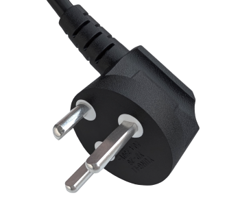 Netzkabel Dänemark Typ K 90° auf C13