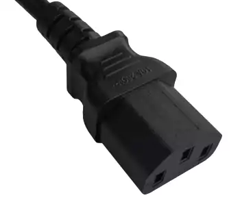 Netzkabel Dänemark Typ K 90° auf C13, 0,75mm²