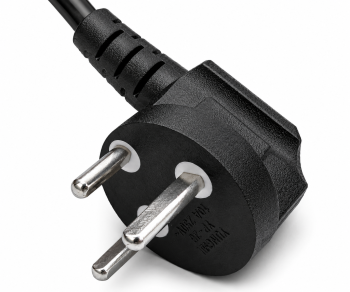 Netzkabel Dänemark Typ K 90° auf C13, 0,75mm²,