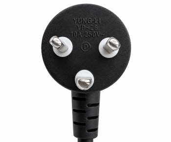 Cablu de rețea Danemarca tip K 90° la C13, 0,75mm², omologări: VDE/DEMKO, negru, lungime 1,80m