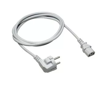 Power cord Europe CEE 7/7 to C13, 0.75mm², 1.8m CEE 7/7 90°/IEC 60320-C13, VDE, gray