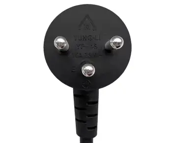 Καλώδιο δικτύου Israel τύπου H προς C13, 0,75mm², έγκριση: SII, μαύρο, μήκος 1,80m