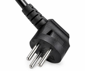 Câble secteur Israël type H sur C13, 0,75mm², homologation : SII, noir, longueur 1,80m