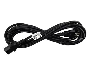Võrgukaabel Itaalia tüüp L kuni C13, 1mm², tüübikinnitus: IMQ, must, pikkus 5,00m.